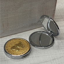 画像をギャラリービューアに読み込む, My Melody 50th &amp; Kuromi 20th Anniversaries コンパクトミラー・マイメロディ＆クロミ・ゴールド｜Cuprum by ISHIWATA（クプラム　バイ　イシワタ）
