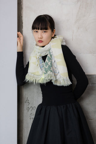 POLS -meadow-　MOHIKANストール　col:イエロー｜POLS（ポルス）