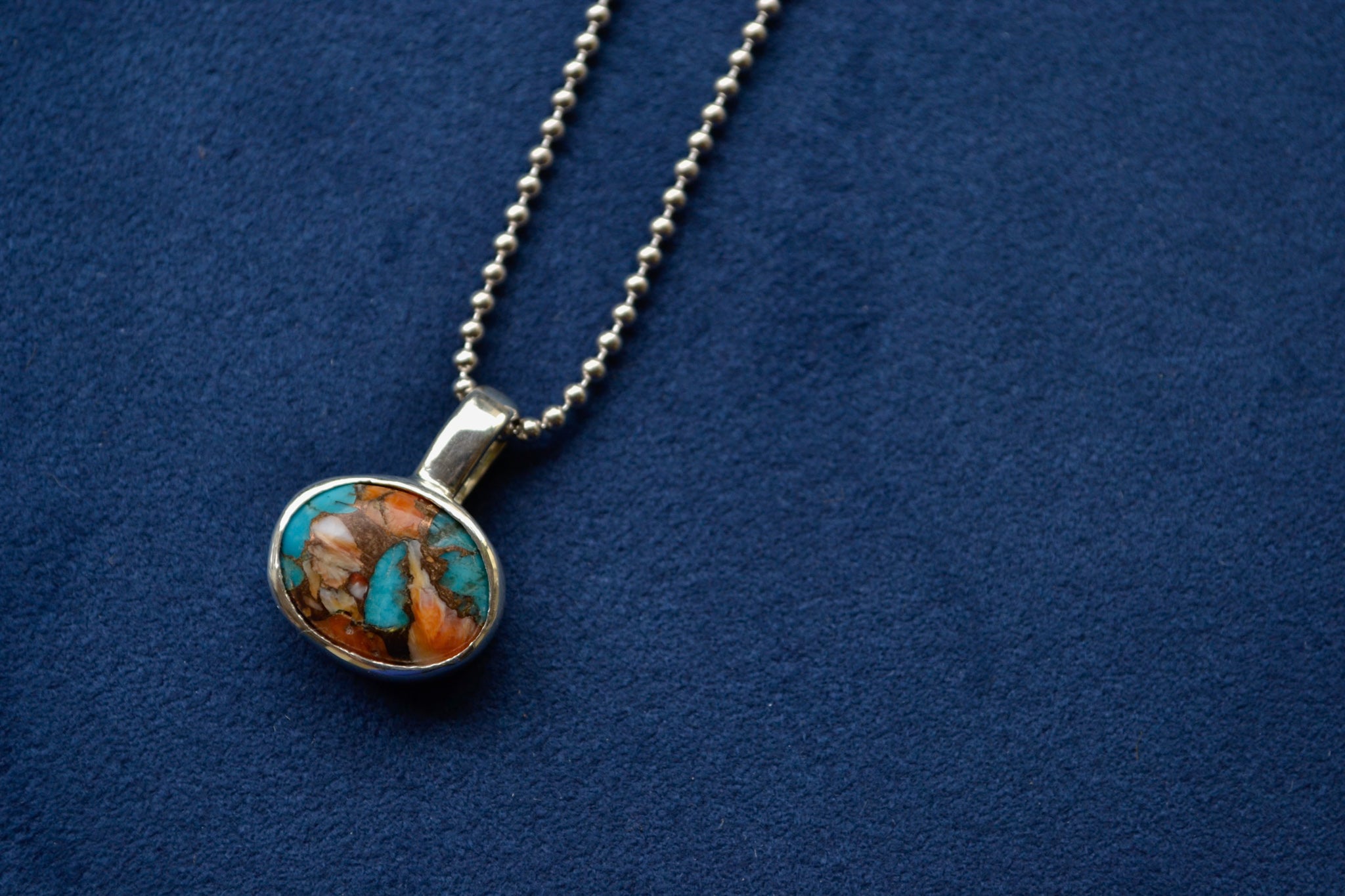 ボールチェーンネックレス　オイスターカッパーターコイズ｜G.Y.P（ジプ）