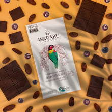 画像をギャラリービューアに読み込む, ダークチョコレートバー フリーズドライアサイー 61% | 70g｜WARABU CHOCOLATES（ワラブチョコレート）
