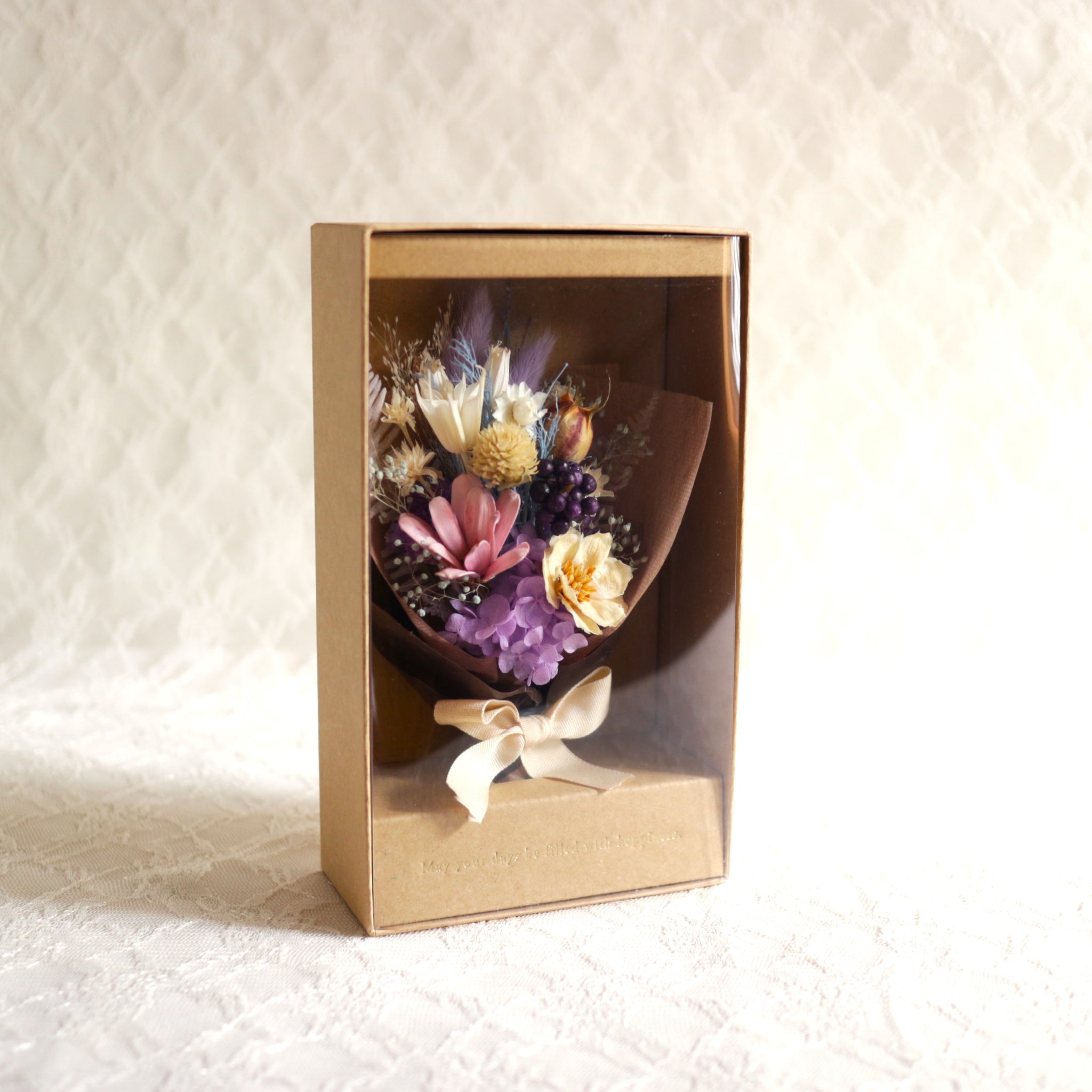 ドライフラワーのブーケ BOX入り＊Purple｜Luna et Lily（ルナエリリ