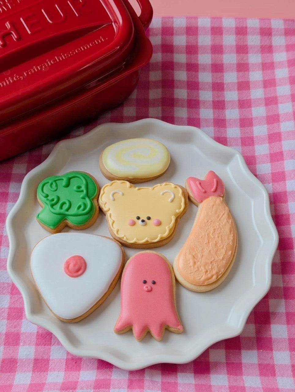 くまちゃんのおべんとうアイシングクッキー｜アイシングクッキーsonmuru（アイシングクッキー　ソンムル）
