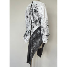 画像をギャラリービューアに読み込む, Patchwork shirt paint white - パッチワークシャツ　ペイント白｜Merci DIEU（メルシーデュー）
