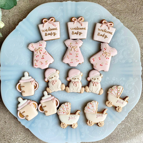 sumirecookies Baby girlアイシングクッキーセット｜sumirecookies（スミレクッキーズ）