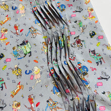 画像をギャラリービューアに読み込む, ウェーブタックトートバッグ（グレー・犬）｜Nikomatch（ニコマッチ）
