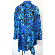 画像をギャラリービューアに読み込む, Manteau shirt leopard blue - マントシャツ レオパード ブルー｜Merci DIEU（メルシーデュー）
