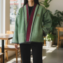 画像をギャラリービューアに読み込む, &quot;earth plaid&quot;  vintage kantha jacket/ヴィンテージカンタジャケット｜ananyaﾕｲｲﾂﾑﾆ（アナンヤユイイツムニ）
