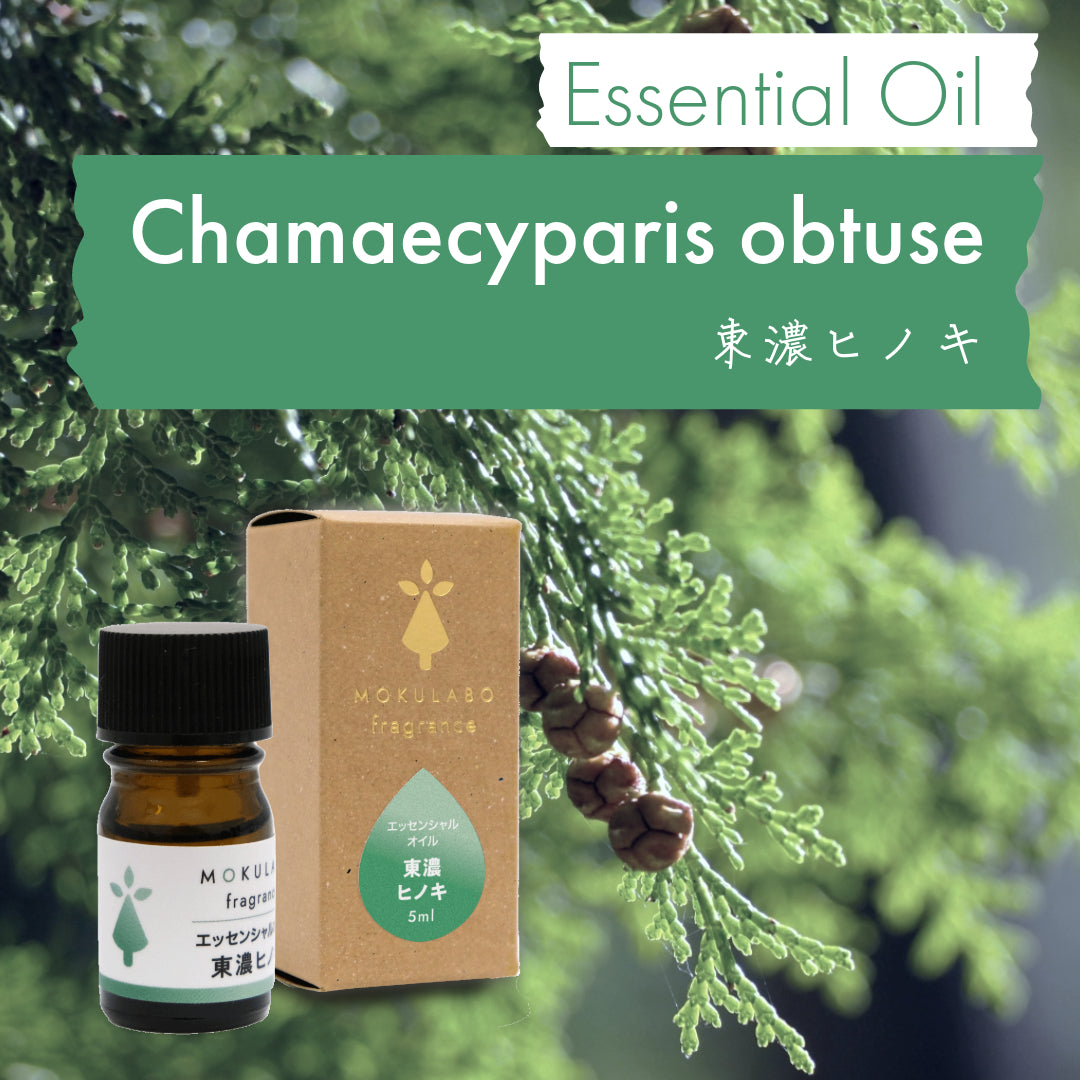 日本の木のアロマ　エッセンシャルオイル　東濃ヒノキ｜MOKULABO fragrance（モクラボフレグランス）