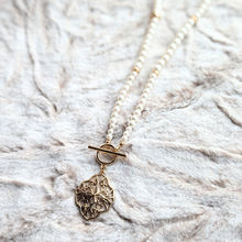 画像をギャラリービューアに読み込む, 【ネックレス】パール × Goldレース ネックレス｜orie（オリエ）
