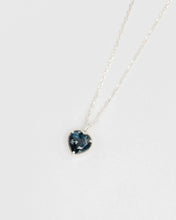 画像をギャラリービューアに読み込む, &quot;Heart&quot; necklace (SILVER/LONDON BLUE TOPAZ)｜Scat（スキャット）
