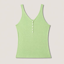 画像をギャラリービューアに読み込む, 【期間限定6/30-7/6】Buttoned Cotton- Silk Tank Top｜celebrate with（セレブレイトウィズ）
