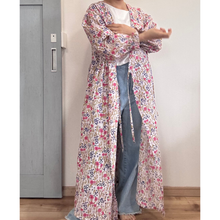 画像をギャラリービューアに読み込む, ブロックプリントのカシュクールワンピース インド綿 一点モノ｜かっぽう着屋（カッポウギヤ）｜かっぽう着屋（カッポウギヤ）
