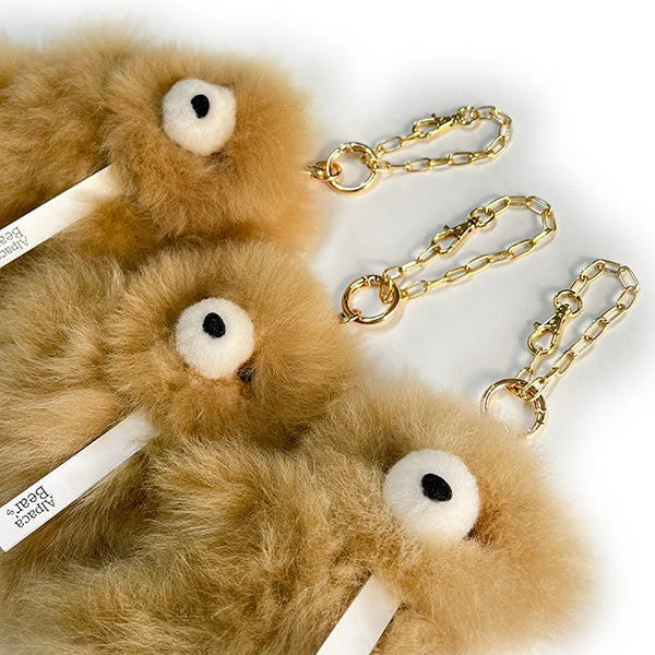 限定】 バッグチャーム アルパカベア テディベア ぬいぐるみ（Box付