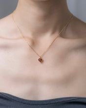 画像をギャラリービューアに読み込む, &quot;Heart&quot; necklace(GOLD/GARNET)｜Scat（スキャット）
