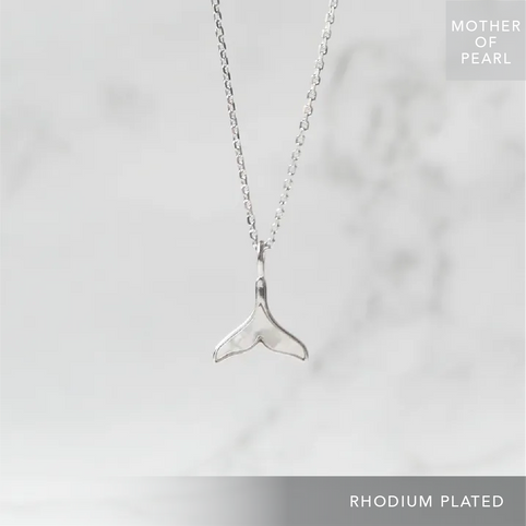 SMUK マザーオブパール クジラテール ネックレス（シルバー925／ロジウムプレーティング）｜SMUK（スムーク）