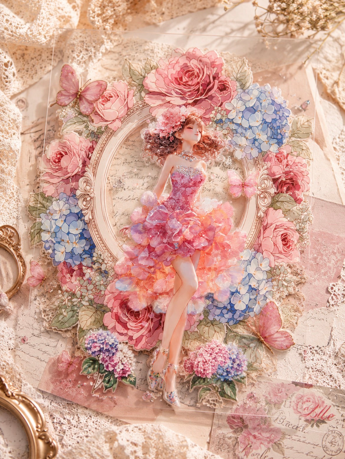 Floral Frame Hydrangea Melody｜nene_hope_heart（ネネホープハート