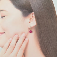 画像をギャラリービューアに読み込む, ピンクサファイア のピアス｜Na Lumière                                                                                                （ナ　ルミエール）
