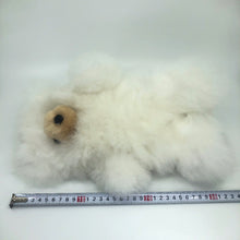 画像をギャラリービューアに読み込む, ベビーアルパカの天然皮革 テディベアぬいぐるみ｜ペルー職人手仕事・一点もの
