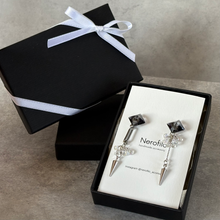 画像をギャラリービューアに読み込む, meteora -メテオーラ-　シルバー　2wayピアス・イヤリング｜Nerofilo（ネロフィーロ）
