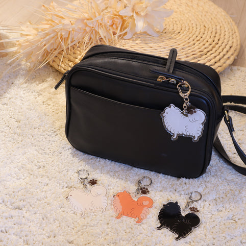 BlumeBell ポメラニアンアクリルキーホルダー｜BlumeBell（ブルームベル）