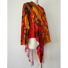 画像をギャラリービューアに読み込む, Patchwork shirt leopard redpinkー パッチワークシャツ レオパード レッドピンク｜Merci DIEU（メルシーデュー）
