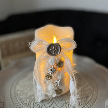 画像をギャラリービューアに読み込む, フラワーアートキャンドル レイヤーリボン｜ciel bleu（シエルブルー）
