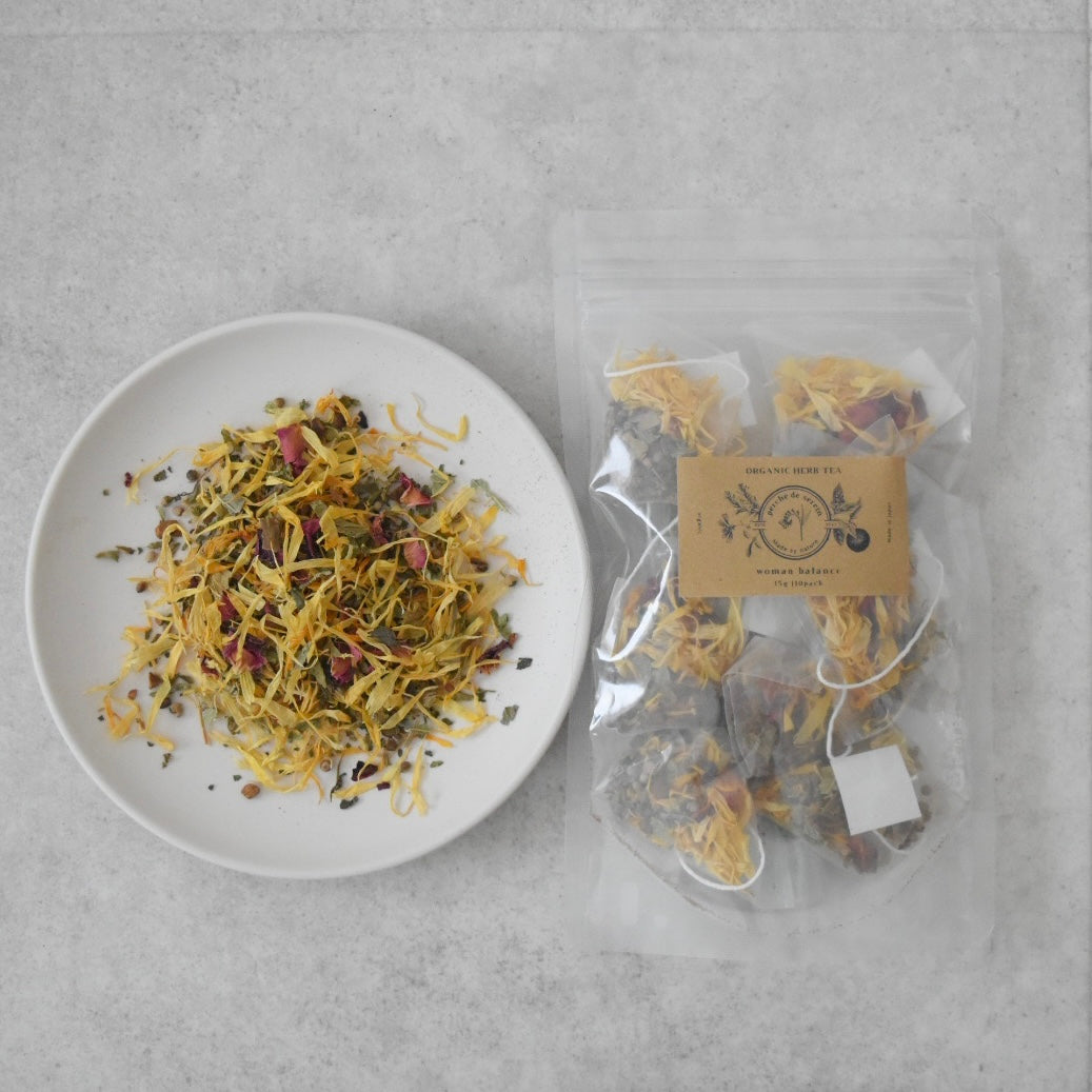 original herb tea / woman balance-tea bag-(10pack)｜perché de serein（ペルシェ　ドゥ　スラン）