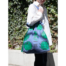 画像をギャラリービューアに読み込む, ビッグマルシェバッグ０２　グレイッシュ・ブルー｜DAILYCHOP DESIGN STORE（デイリーチョップデザインストア）
