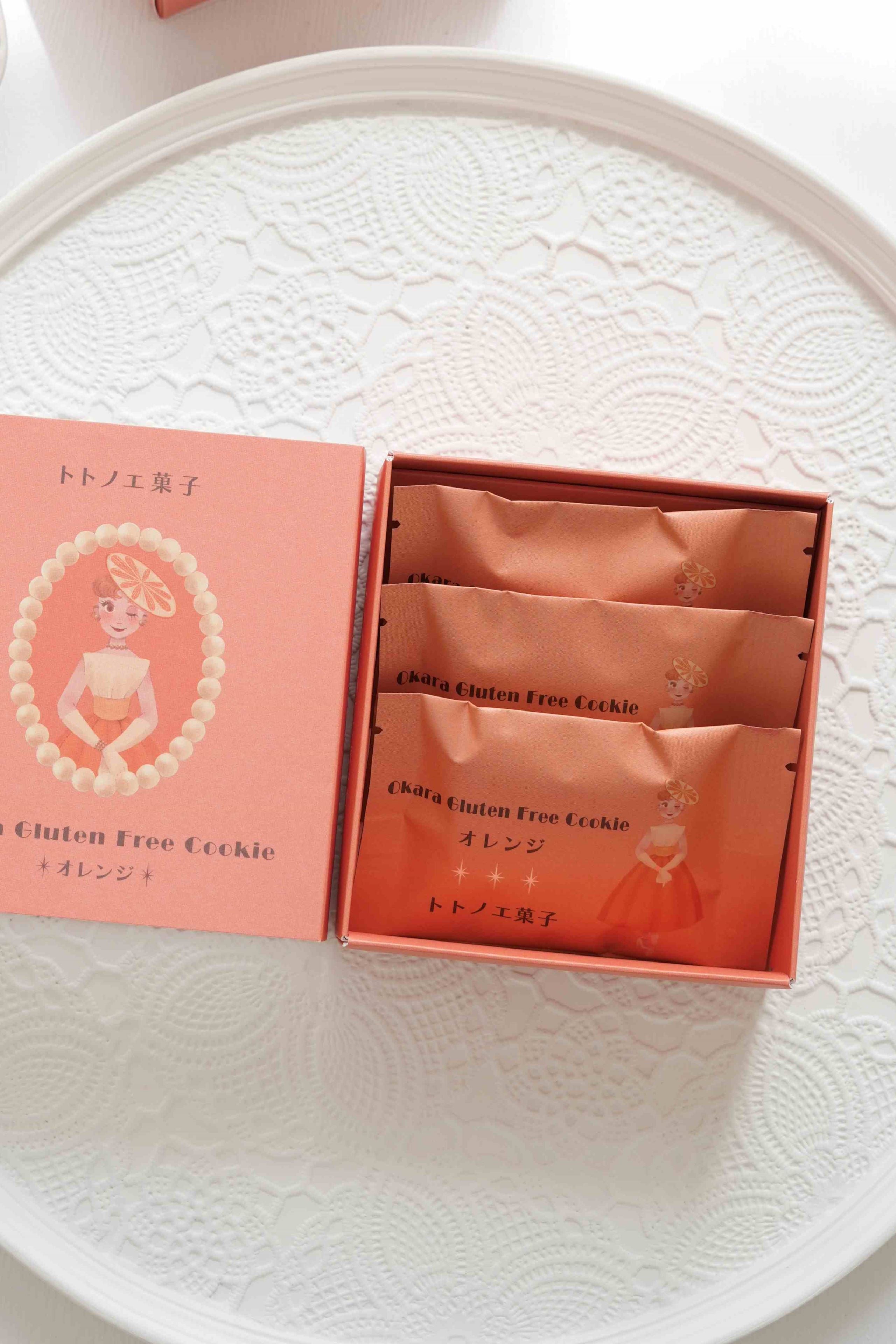 グルテンフリー国産発酵バタークッキー箱【オレンジ】｜トトノエ菓子（トトノエガシ）