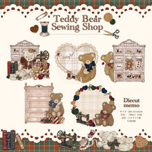 画像をギャラリービューアに読み込む, 【Teddy Bear Sewing Shop】ダイカットメモ ひとことメ｜cherish365（チェリッシュサンロクゴ）
