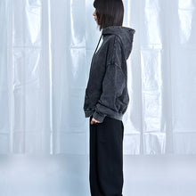 画像をギャラリービューアに読み込む, デニムルック プルオーバー スウェットフーディー｜Nora Lily（ノラリリー）
