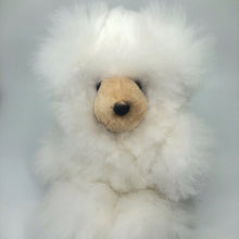 画像をギャラリービューアに読み込む, ベビーアルパカの天然皮革 テディベアぬいぐるみ｜ペルー職人手仕事・一点もの
