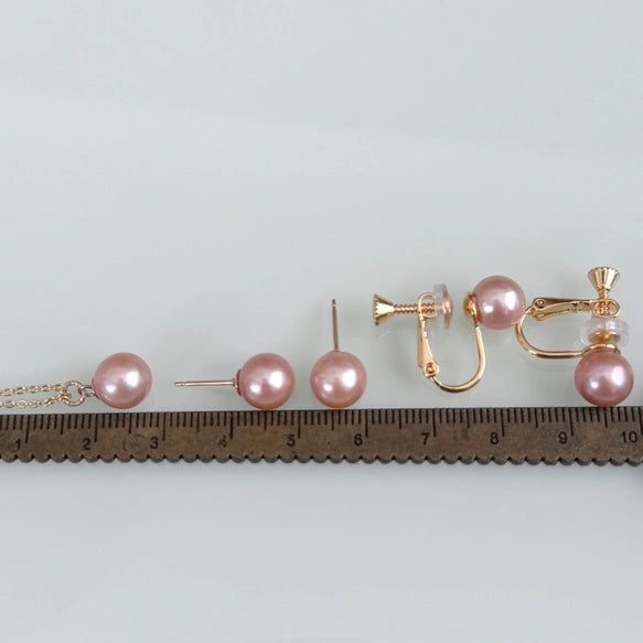天然色ピンク淡水パールピアス/イヤリング｜SAKURA jewelry（サクラ