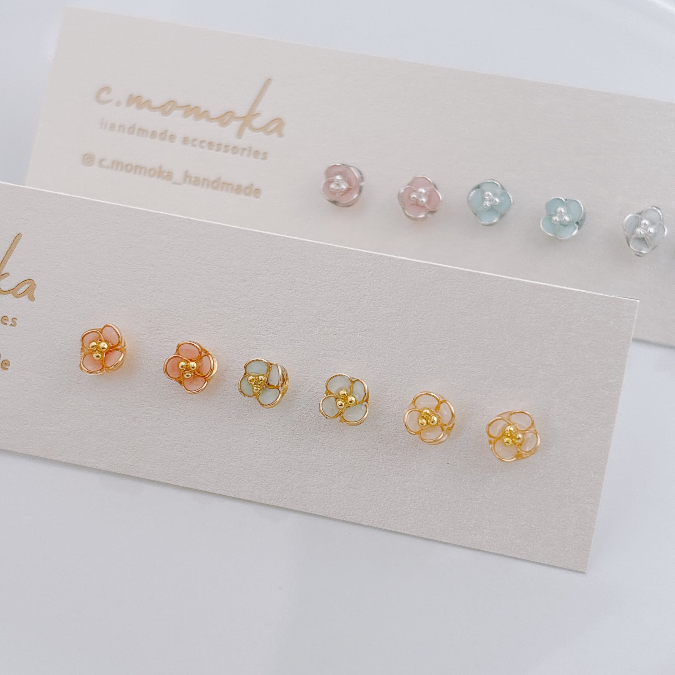 一花（イチハナ）｜ピアス｜ゴールドワイヤー、シルバーワイヤー｜c.momoka（シーモモカ）