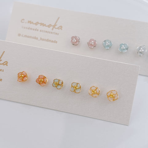 c.momoka 一花（イチハナ）｜ピアス｜ゴールドワイヤー、シルバーワイヤー｜c.momoka（シーモモカ）