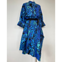 画像をギャラリービューアに読み込む, Manteau shirt leopard blue - マントシャツ レオパード ブルー｜Merci DIEU（メルシーデュー）
