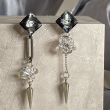 画像をギャラリービューアに読み込む, meteora -メテオーラ-　シルバー　2wayピアス・イヤリング｜Nerofilo（ネロフィーロ）
