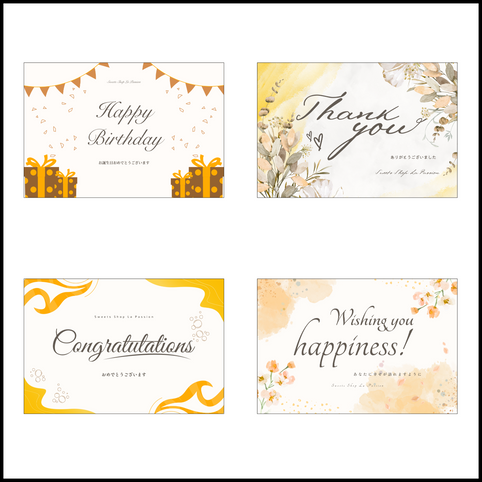 Sweets Shop La Passion メッセージカード｜Sweets Shop La Passion（スイーツショップラパッション）