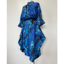 画像をギャラリービューアに読み込む, Manteau shirt leopard blue - マントシャツ レオパード ブルー｜Merci DIEU（メルシーデュー）
