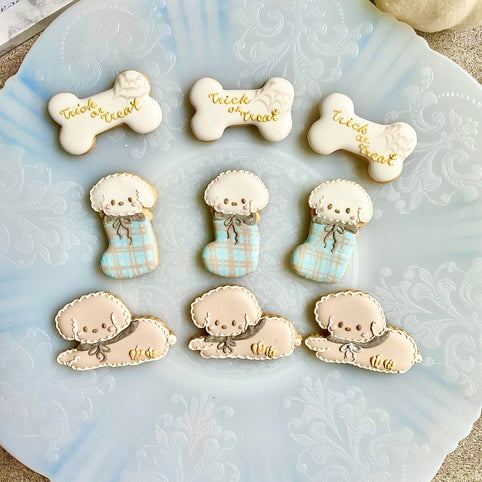 sumirecookies 秋のトイプードル2匹｜sumirecookies（スミレクッキーズ）