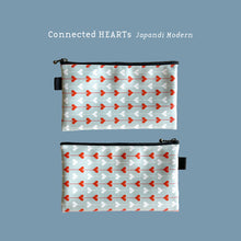 画像をギャラリービューアに読み込む, フラットポーチ Flat Pouch "Connected HEARTs” _ Japandi Modern｜asugatic（アシュガティック）
