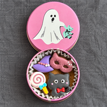 画像をギャラリービューアに読み込む, ハロウィンクッキーHalloweenminiPink缶｜CoHaRe.S（コハレエス）
