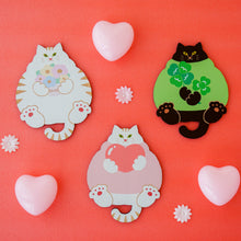 画像をギャラリービューアに読み込む, 猫雑貨・木製プレート＆コースター【ねこまみれ　推し色　緑】｜Ten＆O Art+Craft（テンアンドオー　アートクラフト）

