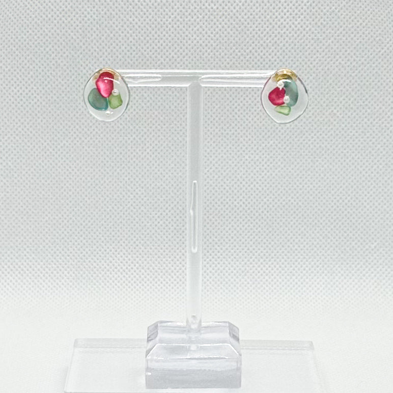 【#1695】クリア　カラフル　さざれ石　ハンドメイド　アクセサリー　ピアス カラフルさざれ石｜Pim_a（ピムエー） – CHOOSEBASE SHIBUYA