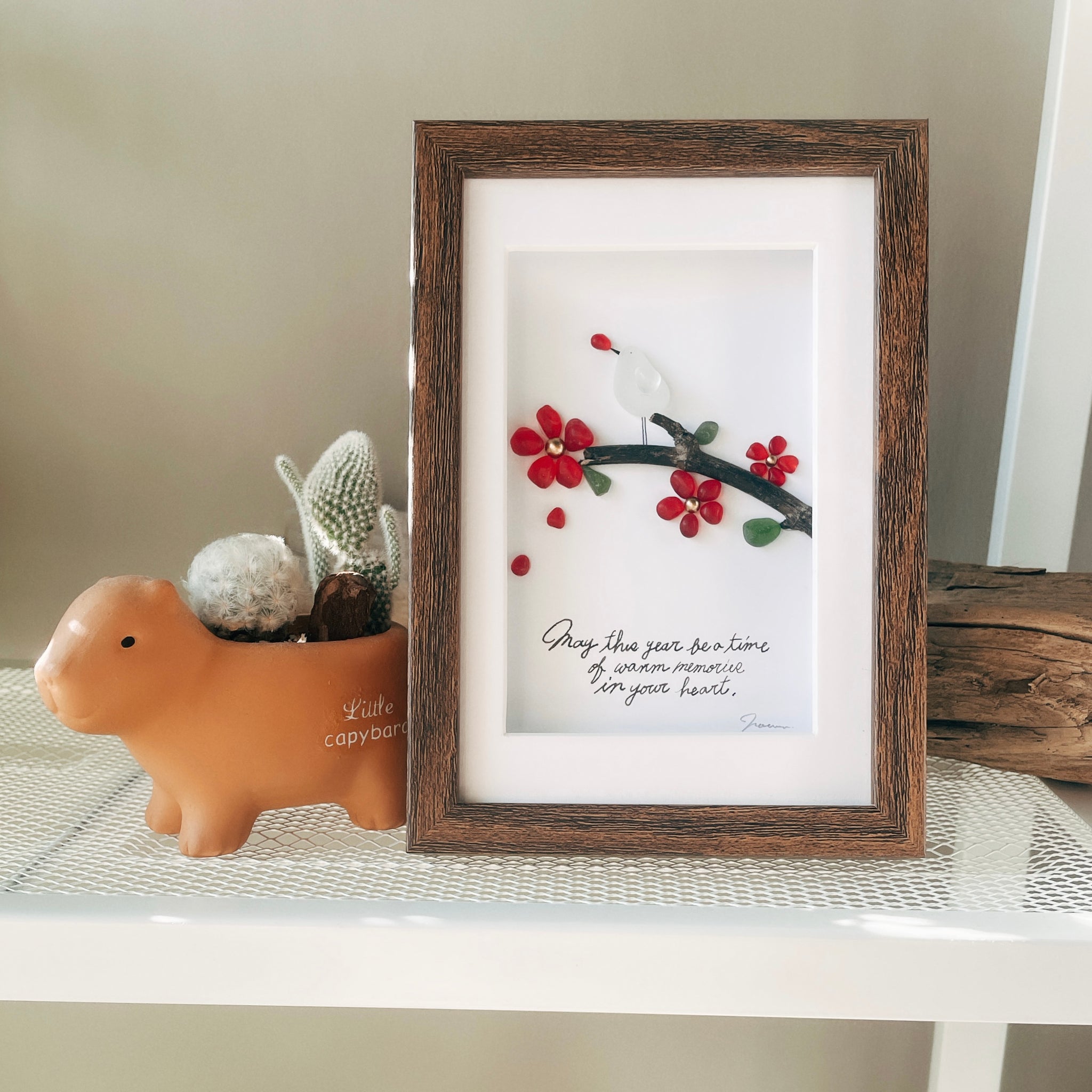 シーグラスアート もうすぐお正月♪ シーグラスアート もうすぐお正月♪ Happy New Year【シーグラス