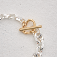 画像をギャラリービューアに読み込む, cross &amp; heart chain bracelet｜ANU（アヌ）
