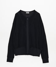 画像をギャラリービューアに読み込む, 【期間限定】シャドウメッシュ クルーネック ジップブルゾン｜Nora Lily（ノラリリー）
