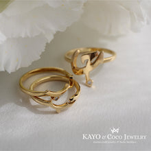 画像をギャラリービューアに読み込む, K18 “Moon Love” 月と流れ星 (حب) Love Ring｜KAYO &amp; Coco Jewelry（カヨアンドココジュエリー）
