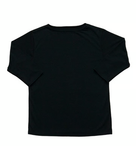 MASCOS ボートネックシャツ七部袖 スミブラック／BOAT NECK SHIRT SUMI BLACK｜MASCOS（マスコス）