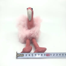 画像をギャラリービューアに読み込む, ベビーアルパカの天然皮革 フラミンゴ ぬいぐるみ｜ペルー職人手仕事・一点もの
